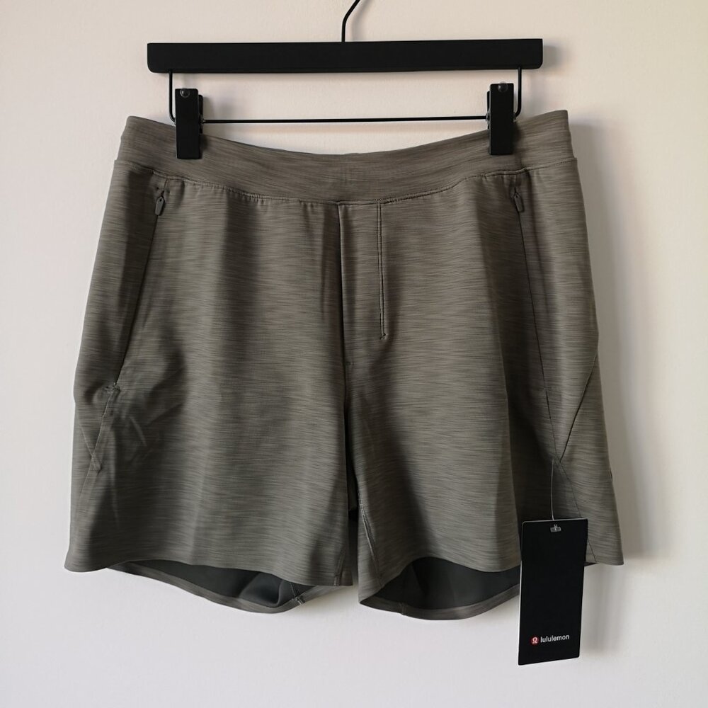 NWT LULULEMON HHRV Brown Grey Balancer Shorts 6" Linerless Men's XXL